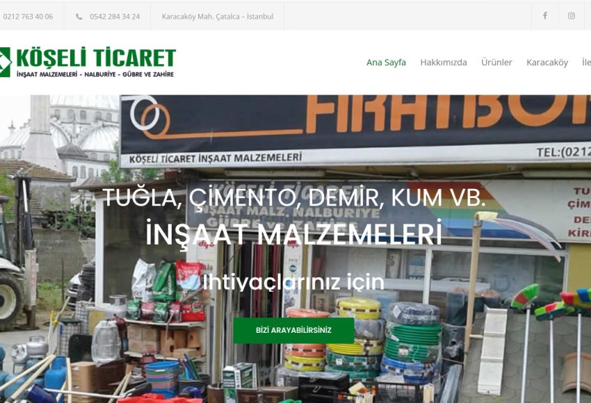 Köşeli Ticaret – Karacaköy – Çatalca